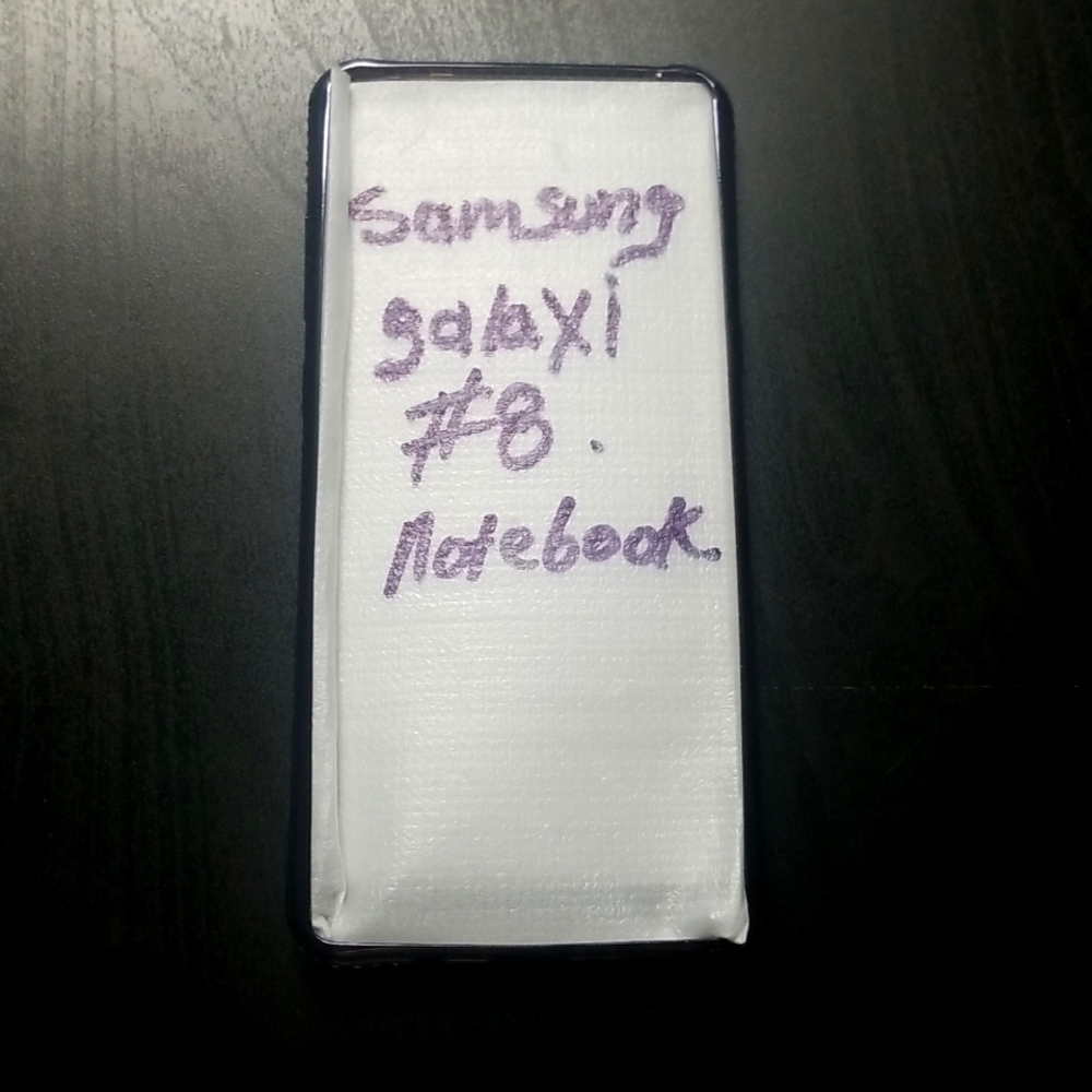 Galaxy 8 Notebook Case + Plastic Cover